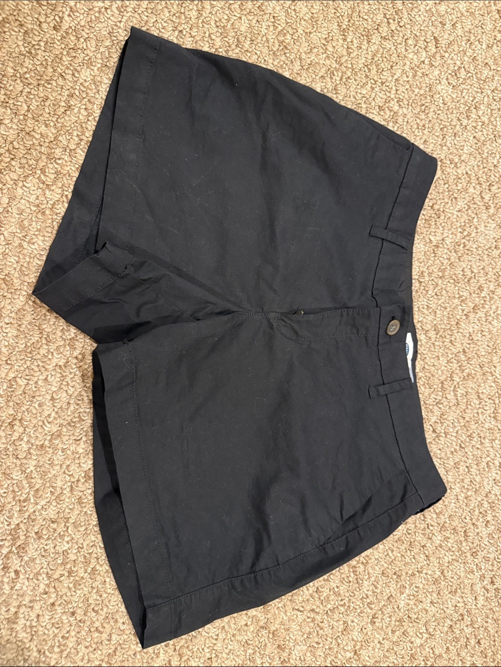 Old Navy Black Women's Flat Front Shorts - Classic Tailored Style